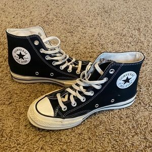 Black high top converse! 70s Vintage Canvas